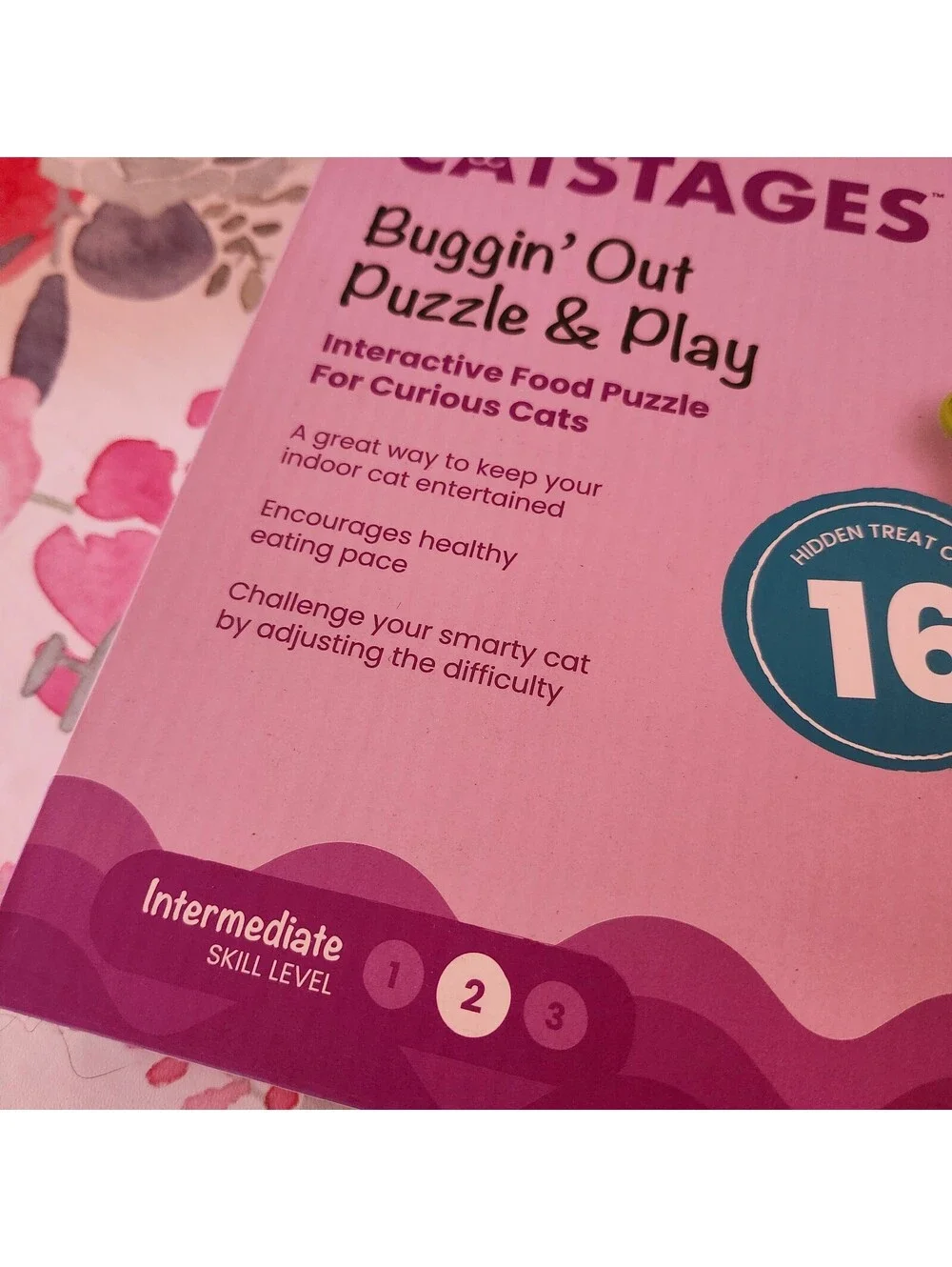 Nina Ottosson Catstages Buggin’ Out Cat Treat Puzzle Toy New